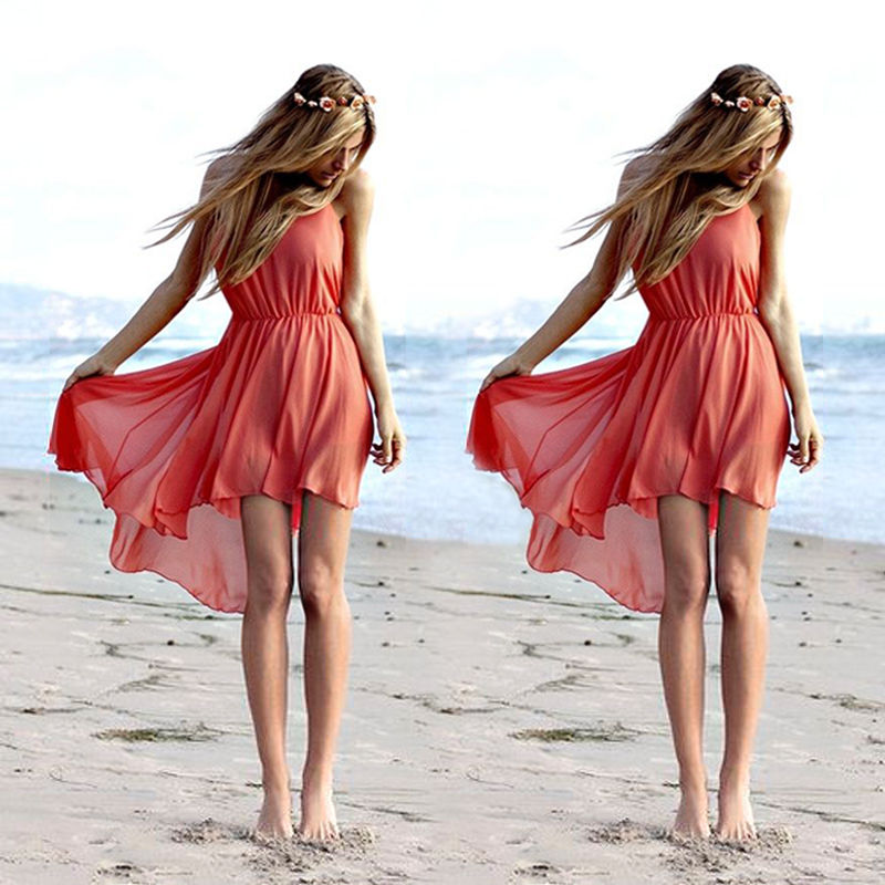 Sexy Women Summer Holiday Casual Boho Beach Dress Cocktail Evening